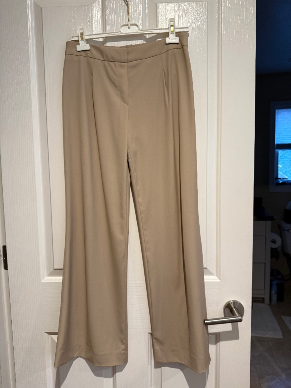 Escada camel color dress pants.  New wool and elastain size 34.